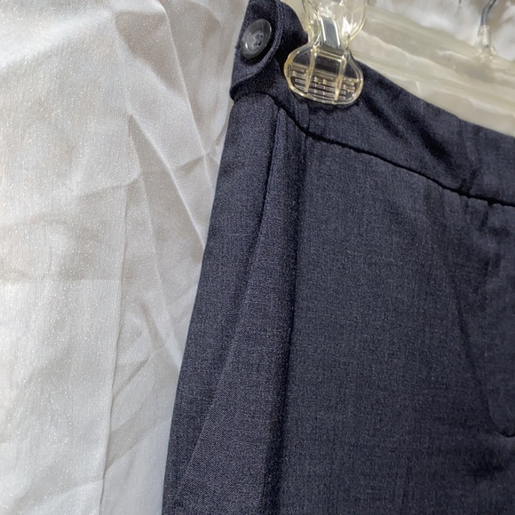 ANN TAYLOR CUFFED CHARCOAL GREY DRESS PANTS SZ 2P - Picture 5 of 16